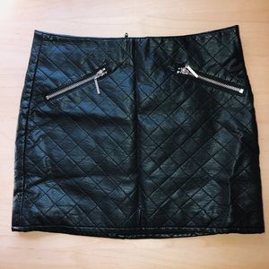 Black Leather Skirt